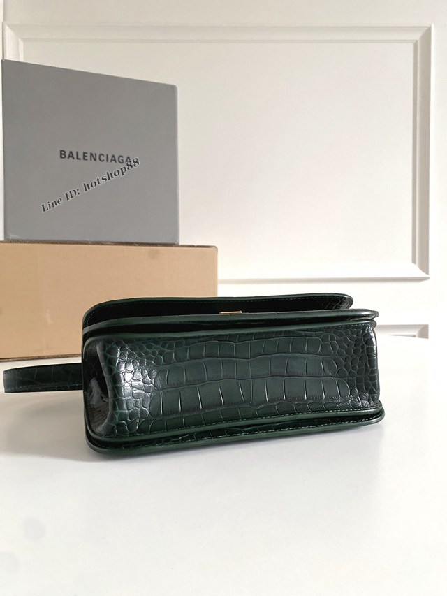 Balenciaga專櫃爆款男女通用牛皮壓紋肩背包 巴黎世家2022春季最新款Gossip bag斜挎包 fyj1135